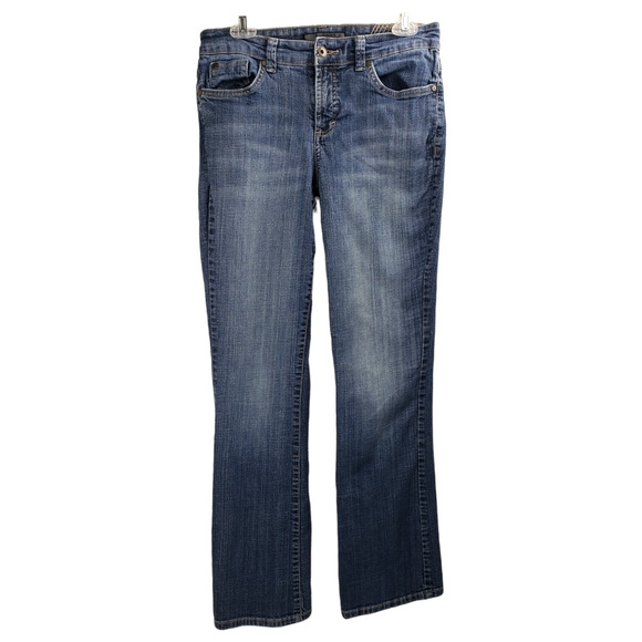 NINE WEST JEANS Women's Light Blue Wash West End Mid-Rise Bootcut Jeans Size 8 - Picture 1 of 10